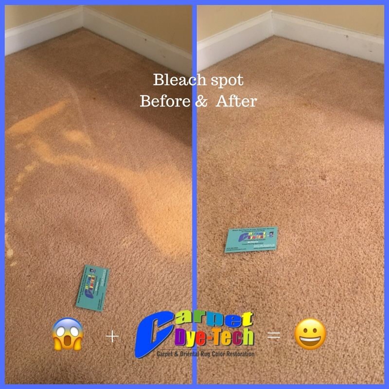 How to get bleach out of your carpets